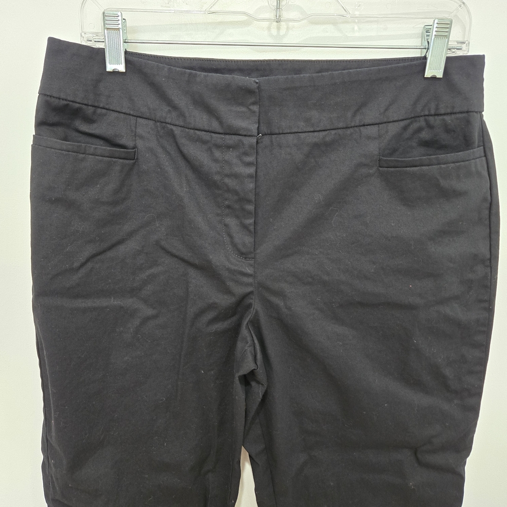 Ann Taylor Factory Black Stretch Business Casual Capri Pants Size 10P - Picture 4 of 7